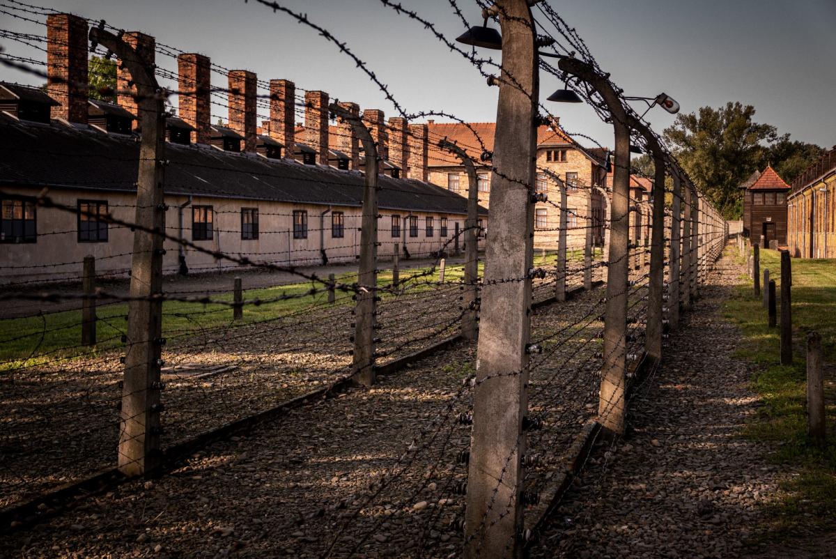 Vista general barracones Auschwitz I
